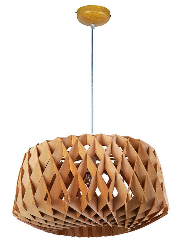 Wooden pentant light
